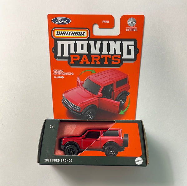 Matchbox 1/64 Moving Parts 2021 Ford Bronco Red