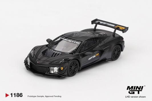 Mini GT 1/64 Chevrolet Corvette Z06 GT3.R Road America Test car Black - MGT01186 - Damaged Box