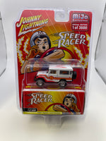 Johnny Lightning 1/64 Mijo Exclusives Speed Racer 1980 Toyota Land Cruiser White