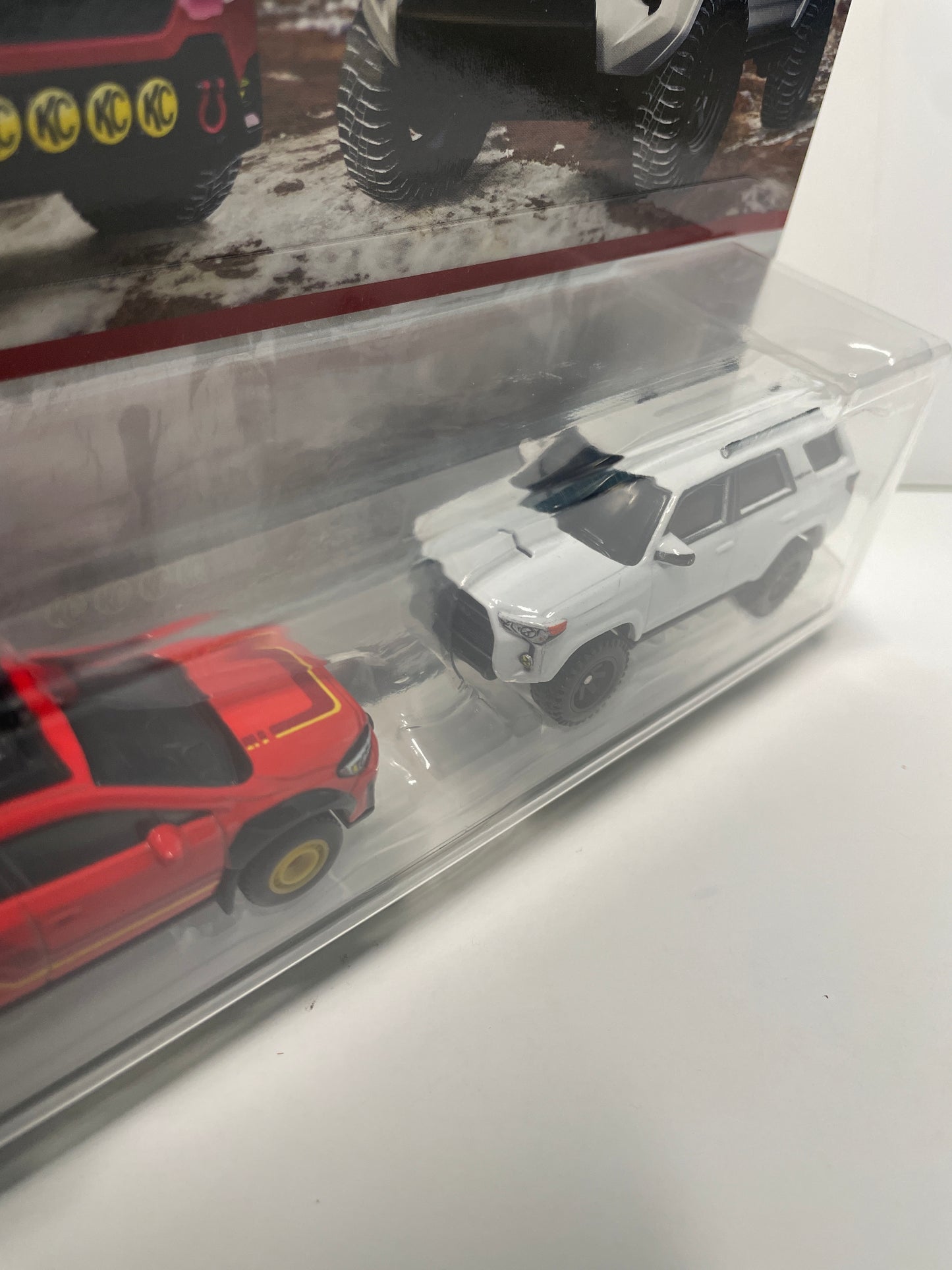 Hot Wheels 1/64 Premium Car Culture 2 Pack Subaru Crosstrek Red & 2018 Toyota 4Runner White - JBK98