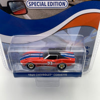 Greenlight 1/64 Gulf Special Edition series 1 1969 Chevrolet Corvette Orange & Blue