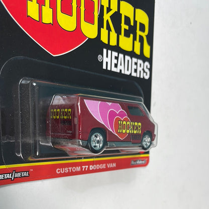 Hot Wheels 1/64 Pop Culture Speed Shop Custom ‘77 Dodge Van Red