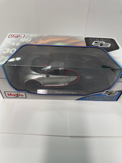 1/18 Maisto Bugatti Chiron Sport Black & Grey