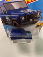 Hot Wheels 1/64 Land Rover Defender 90 Blue