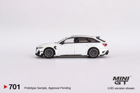 Mini GT 1/64 Audi ABT RS6-R Glacier White Metallic