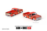 Mini GT x Kaido House 1/64 Chevrolet Silverado TAMIYA x KAIDO HOUSE "Clod Buster" Orange