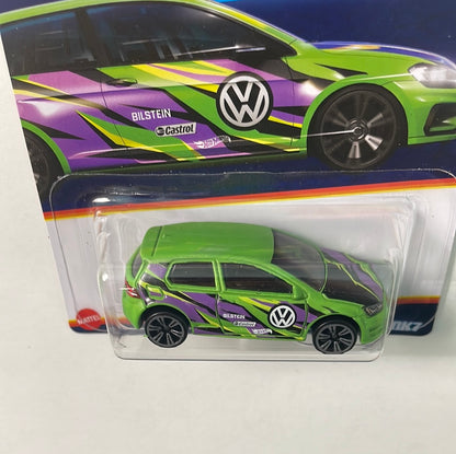 Hot Wheels 1/64 Neon Speeders Volkswagen Golf MK7 Green