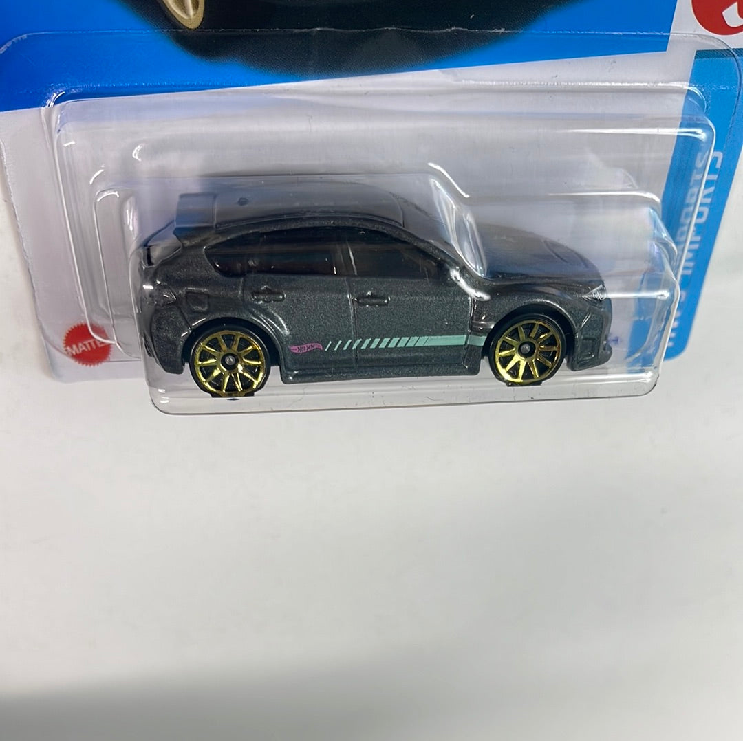 *Japan Card* Hot Wheels 1/64 Subaru WRX STI Grey