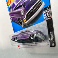 Hot Wheels 1/64 Treasure Hunt Custom ‘53 Chevy Purple - Damaged Card