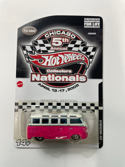 Hot Wheels 1/64 5th Annual Collectors Nationals Convention Chicago Volkswagen Microbus Pink