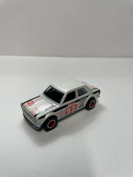 *Loose* Hot Wheels 1/64 Real Riders Datsun Bluebird 510 n92 White