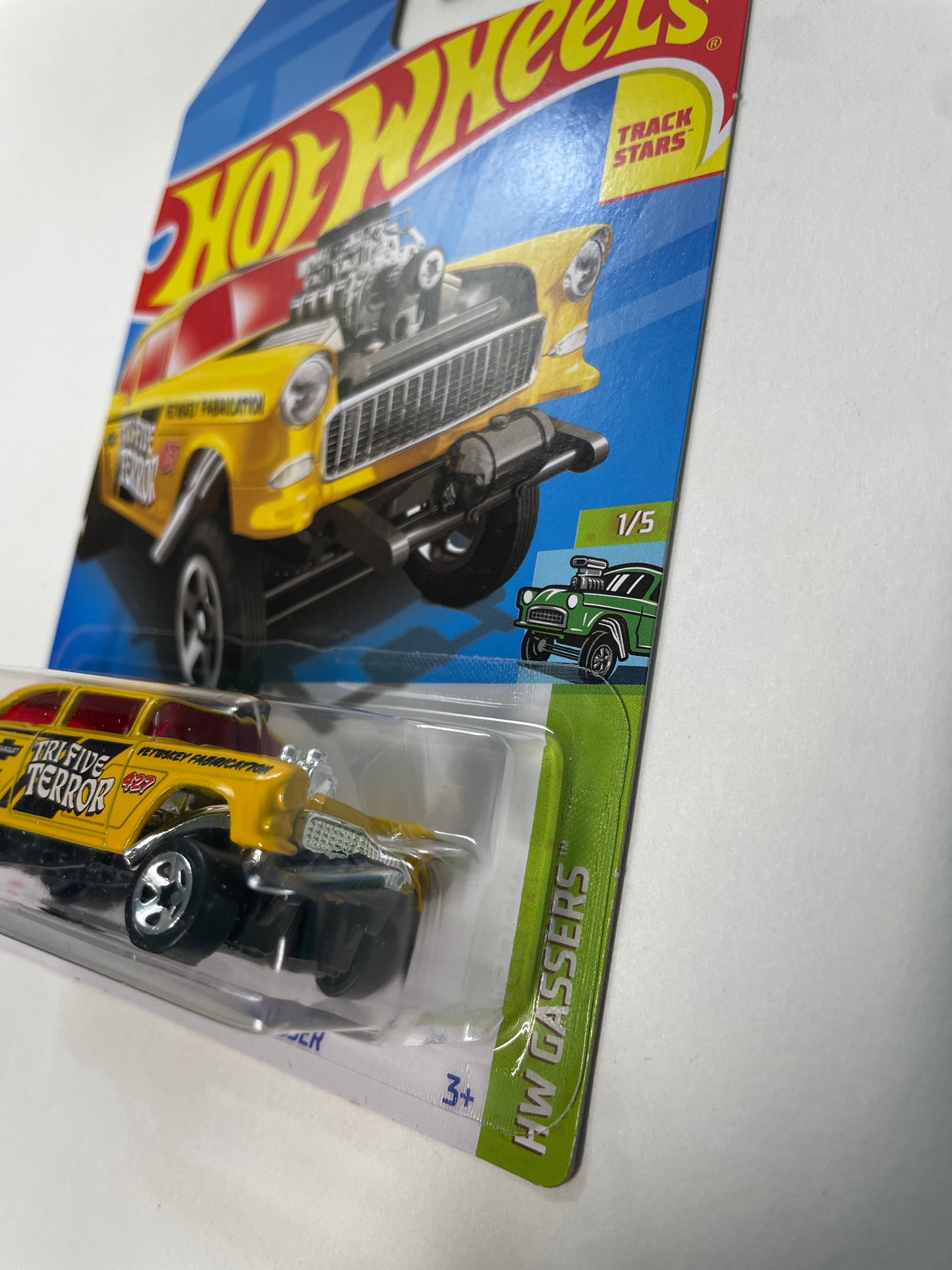 Hot Wheels 1/64 ‘55 Chevy Bel Air Gasser Yellow