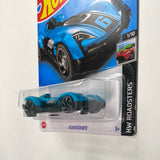 Hot Wheels 1/64 Roadster Bite Blue - Damaged Card