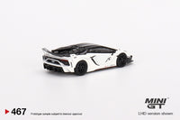 Mini GT 1/64 LB-Silhouette WORKS Lamborghini Aventador GT EVO White