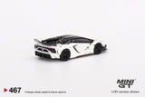 Mini GT 1/64 LB-Silhouette WORKS Lamborghini Aventador GT EVO White