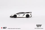 Mini GT 1/64 LB-Silhouette WORKS Lamborghini Aventador GT EVO White