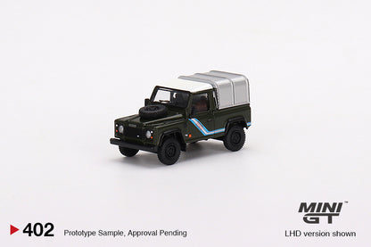 Mini GT 1/64 Land Rover Defender 90 Pickup Bronze Green