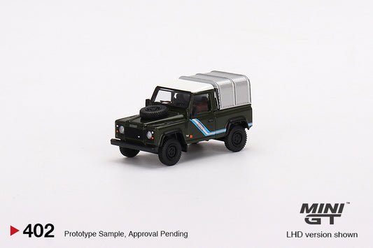 Mini GT 1/64 Land Rover Defender 90 Pickup Bronze Green
