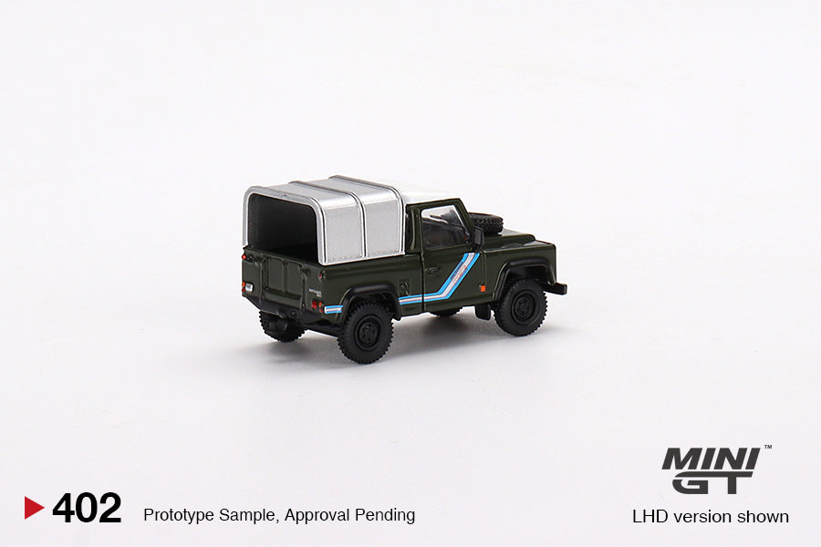 Mini GT 1/64 Land Rover Defender 90 Pickup Bronze Green