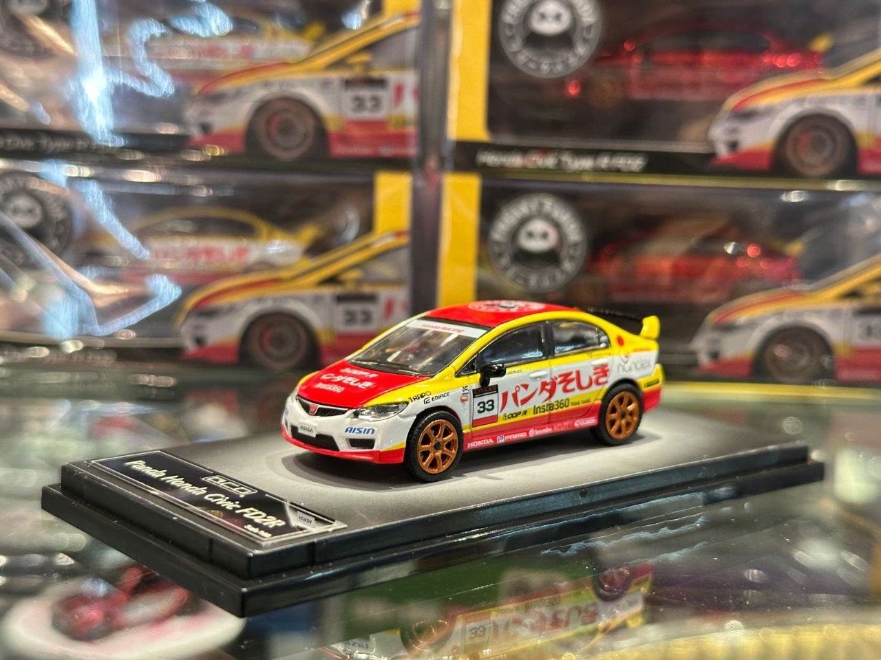 GCD 1/64 Honda Civic Type R FD2 Yellow & Red - The Diecast Expo 2025 Singapore Exclusive