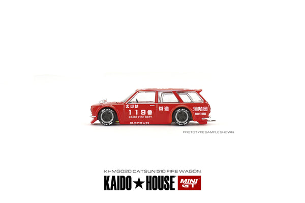 Mini GT 1/64 Kaido House Datsun KAIDO 510 Wagon FIRE V1 Red