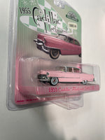 Greenlight 1/64 Hobby Exclusive 1955 Cadillac Fleetwood Series 60 Pink