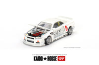 Mini GT 1/64 Kaido House Nissan Skyline GT-R (R34) Kaido Works V2 White