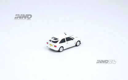 Inno64 1/64 Ford Escort RS Cosworth (RHD) White  OZ Rally Racing Wheel Version White