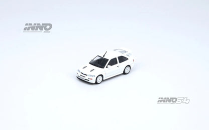 Inno64 1/64 Ford Escort RS Cosworth (RHD) White  OZ Rally Racing Wheel Version White