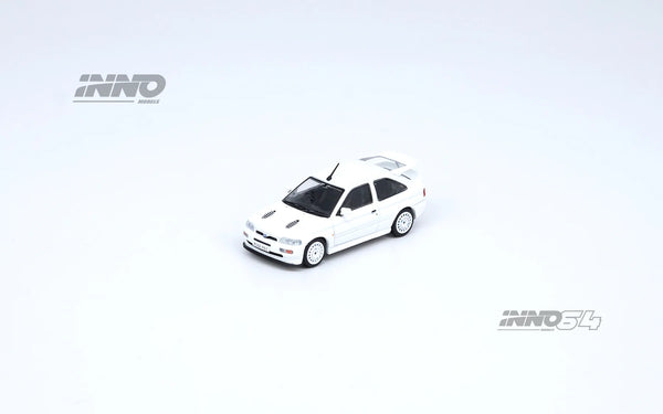Inno64 1/64 Ford Escort RS Cosworth (RHD) White  OZ Rally Racing Wheel Version