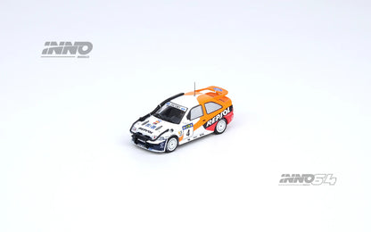 Inno64 1/64  Ford Escort RS Cosworth #4 "Repsol" Safary Rally Kenya 1996 White & Orange