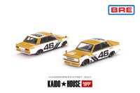 Mini GT 1/64 Kaido House Datsun 510 Street BRE510 V3 White & Yellow