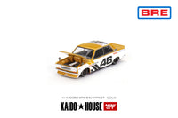 Mini GT 1/64 Kaido House Datsun 510 Street BRE510 V3 White & Yellow