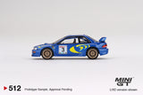Mini GT 1/64 SUBARU Impreza WRC97 1997 Rally Sanremo Winner #3 Blue