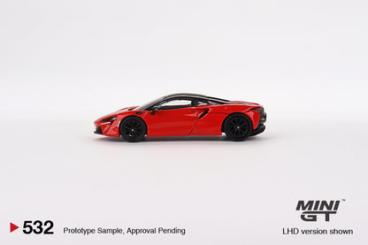 Mini GT 1/64 McLaren Artura Vermillion Red