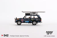 Mini GT 1/64 Range Rover 1971 British Trans-Americas Expedition (VXC-868K) Blue