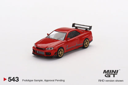 Mini GT 1/64 Nissan Skyline GT-R R34 Tommykaira R-z Red – Mijo Exclusives