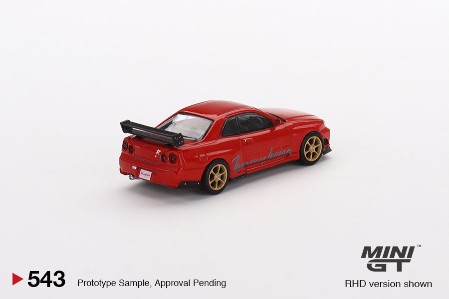 Mini GT 1/64 Nissan Skyline GT-R R34 Tommykaira R-z Red – Mijo Exclusives