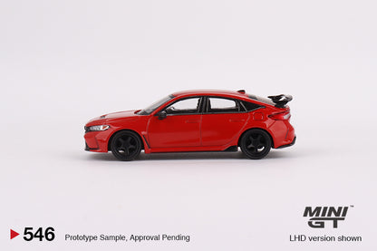 Mini GT 1/64 Honda Civic Type R Rallye Red 2023 w/ Advan GT Wheel