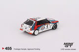 Mini GT 1/64 Lancia Delta HF Integrale Evoluzione 1992 Rally MonteCarlo Winner #4 White