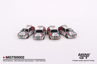 Mini GT 1/64 Lancia Delta HF Integrale Evoluzione 1992 Rally MonteCarlo Martini Racing 4 Cars Set