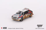 Mini GT 1/64 Lancia Delta HF Integrale Evoluzione 1992 Rally MonteCarlo Martini Racing 4 Cars Set