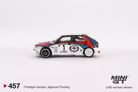 Mini GT 1/64 Lancia Delta HF Integrale Evoluzione 1992 Rally MonteCarlo Martini Racing 4 Cars Set