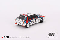 Mini GT 1/64 Lancia Delta HF Integrale Evoluzione 1992 Rally MonteCarlo Martini Racing 4 Cars Set