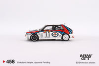 Mini GT 1/64 Lancia Delta HF Integrale Evoluzione 1992 Rally MonteCarlo Martini Racing 4 Cars Set