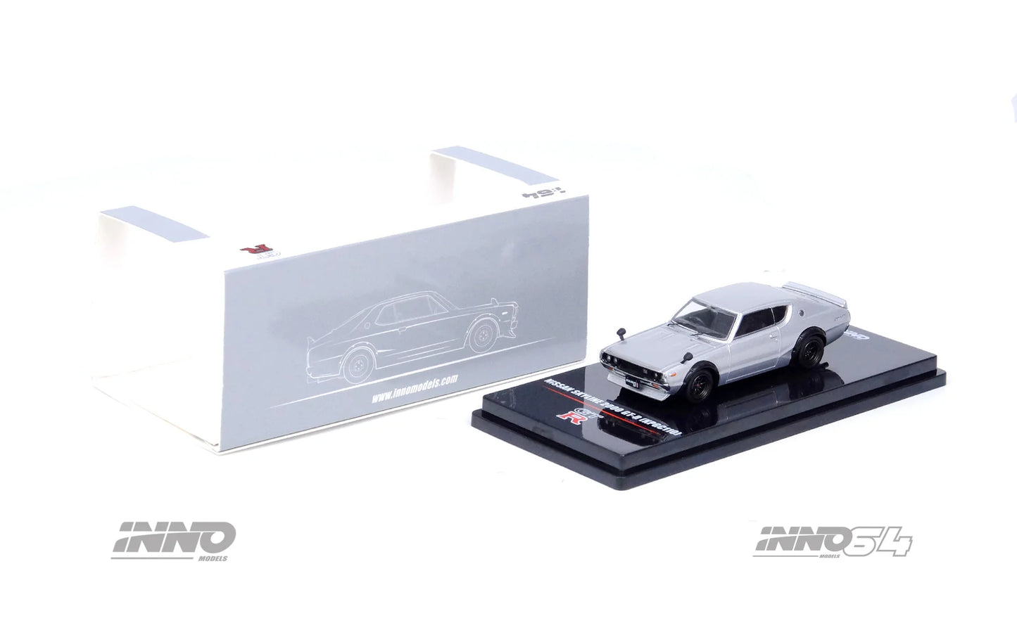 Inno64 1/64 Nissan skyline 2000 GT-R (KPGC110) Silver - IN64-KPGC110-SIL
