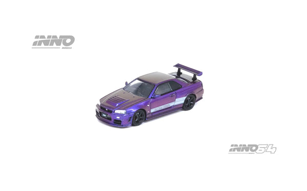 Inno64 1/64  Nissan Skyline GT-R (r34) Z-Tune Endgame Australia Special Edition Purple