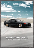 Inno64 1/64 Nissan Skyline GT-R (R32) The Diecast Company Special Editon Matt Black