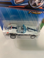 Hot Wheels 1/64 Treasure Hunt 1958 Corvette (Normal Tire) White & Blue