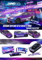 Inno64 1/64  Nissan Skyline GT-R (r34) Z-Tune Endgame Australia Special Edition Purple